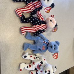 Beanie Babies- American Flag Collection 