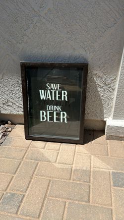 Save Water Drink, Beer Wall Decor