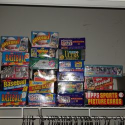 Baseball, Football Late 80's to Early 90's Wax Boxes