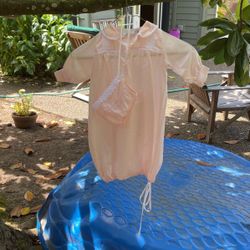 Vintage Baby Dior Gown And Cap 