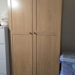 Large Wood Pantry/Cabinet, 5 Adjustable shelves
