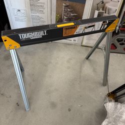 TOUGHBUILT C300 36-in W × 28.5-in H Steel Saw Horse (1100-Ib Capacity)