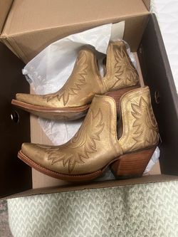 Ariat Gold Western Ankle Booties