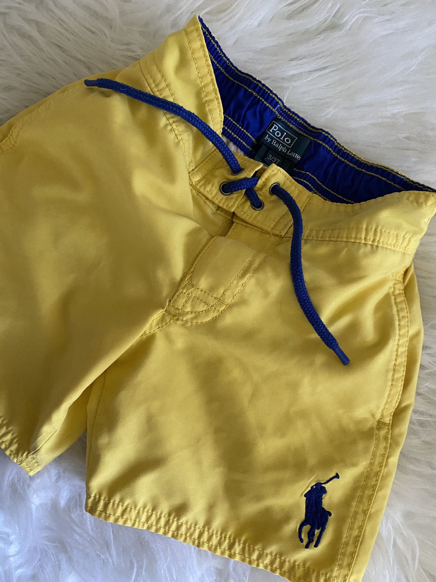 Size 3T Polo Swim-trunks, pockets on both sides, one also in back , barely worn, s/f p/f home, poos. No holds, pick up in Arnold