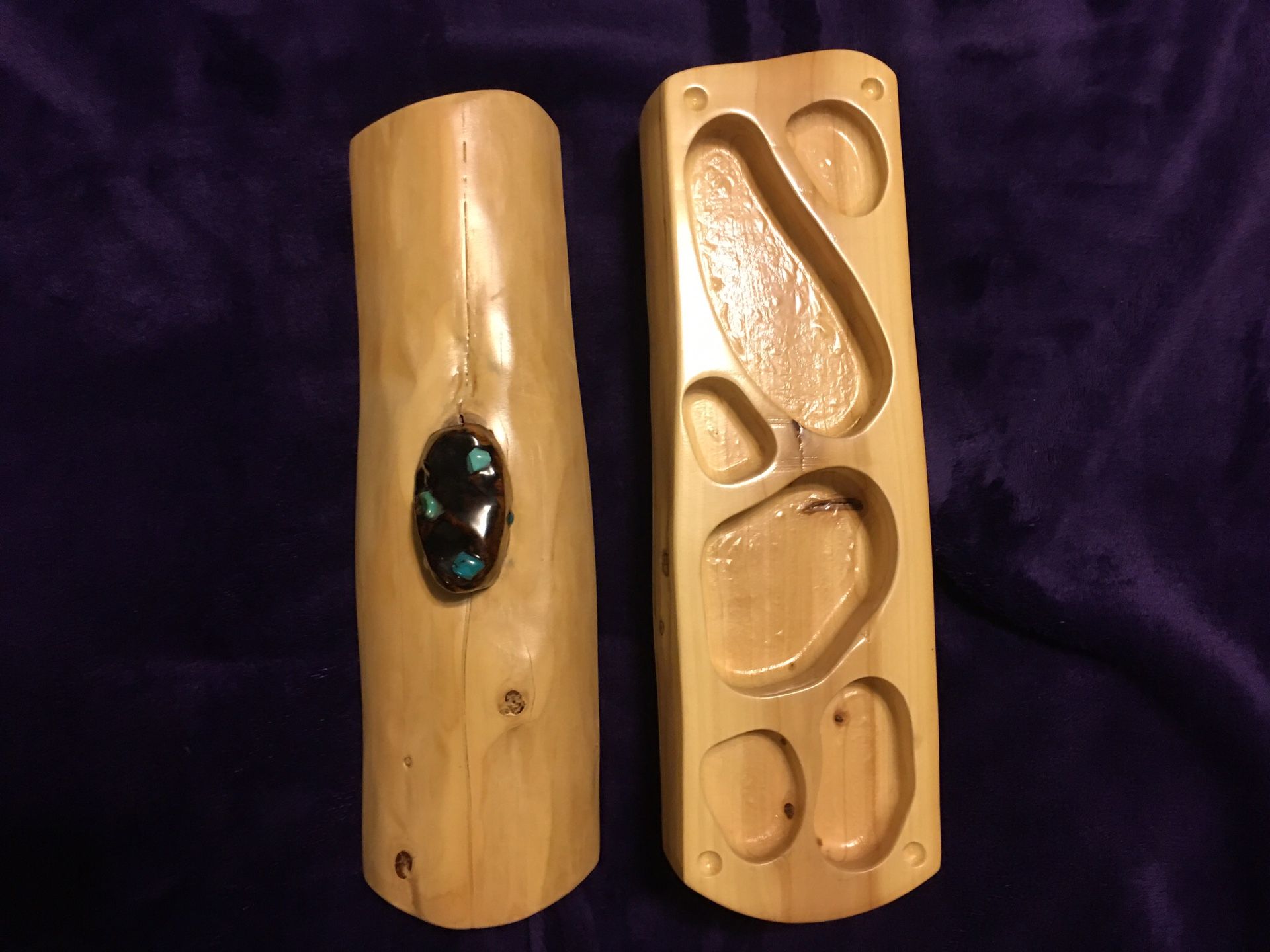 Hand crafted log jewelry box by Jay King