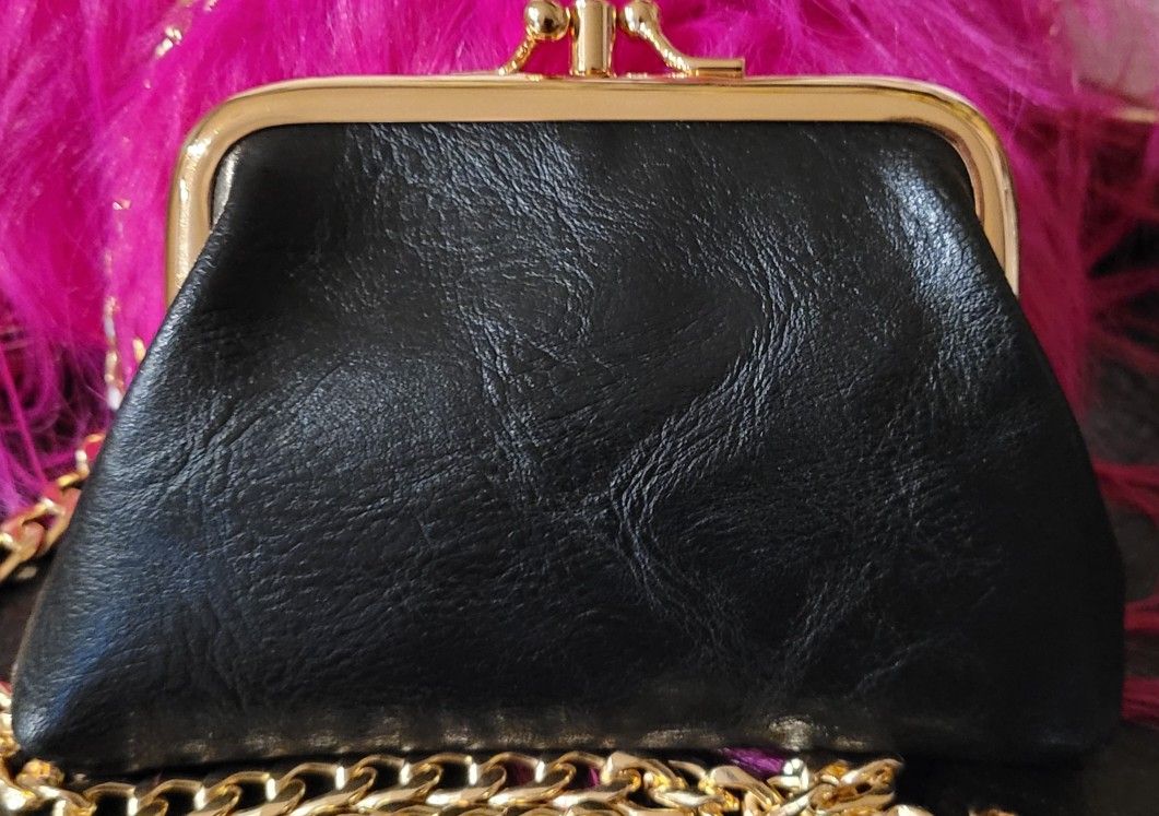 New LEATHER Kiss SNAP WALLET