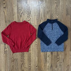 Boys Size 8 - 10 (Medium) Sweaters (bundle of 2 sweaters)