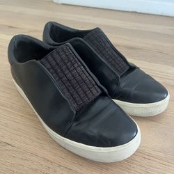 Vince Black Slip On Sneakers