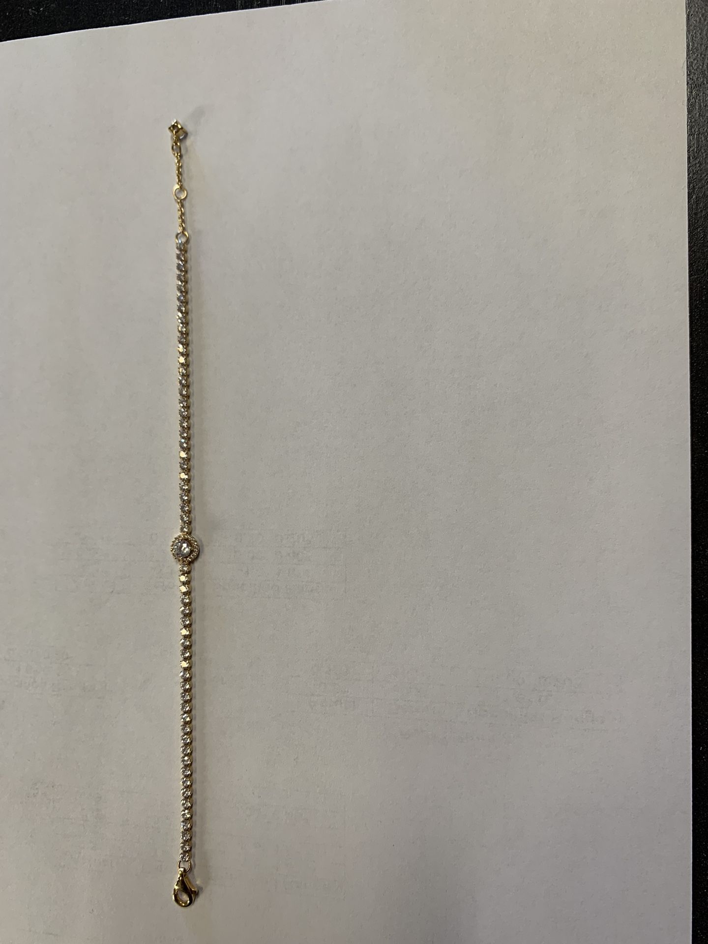 Silver With Diamonds Bracelet For Ladies Hand