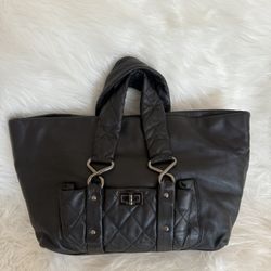 Authentic CHANEL Vintage 2.55 Large Tote – Lambskin Leather, Classic Logo