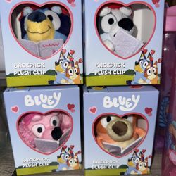 Bluey Valentines Bag Clips