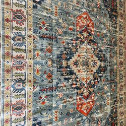 6.6 X 9.10 Washable Bohemian Carpet Non Slip Floor Carpet Mat Machine Made Mat Cut Pile Area Rug For Home !