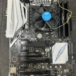 ASUS Z170-A Intel Motherboard Z170 1151 socket ATX USB3.1 DDR4, CPU i5, Ram 16GB