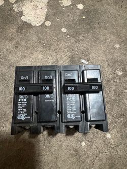 100 amp Eaton breakers