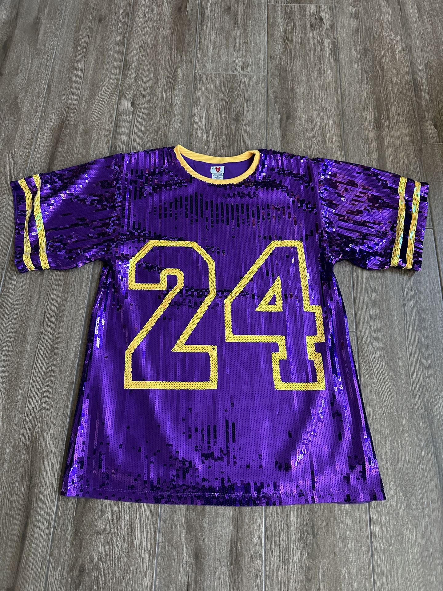 Lakers Kobe Bryant Sequin Jersey Memorial Jersey Dress #24 and #8 NBA Basketball