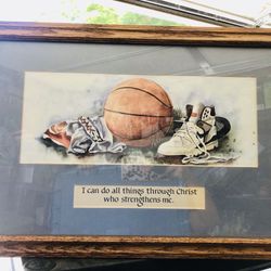 Nike Basketball Shoe Print Frame