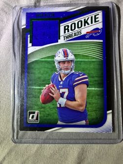 Josh Allen Donruss Rookie Threads Relic Card