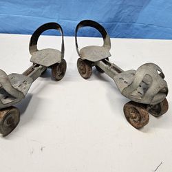 Vintage Metal Roller Skates