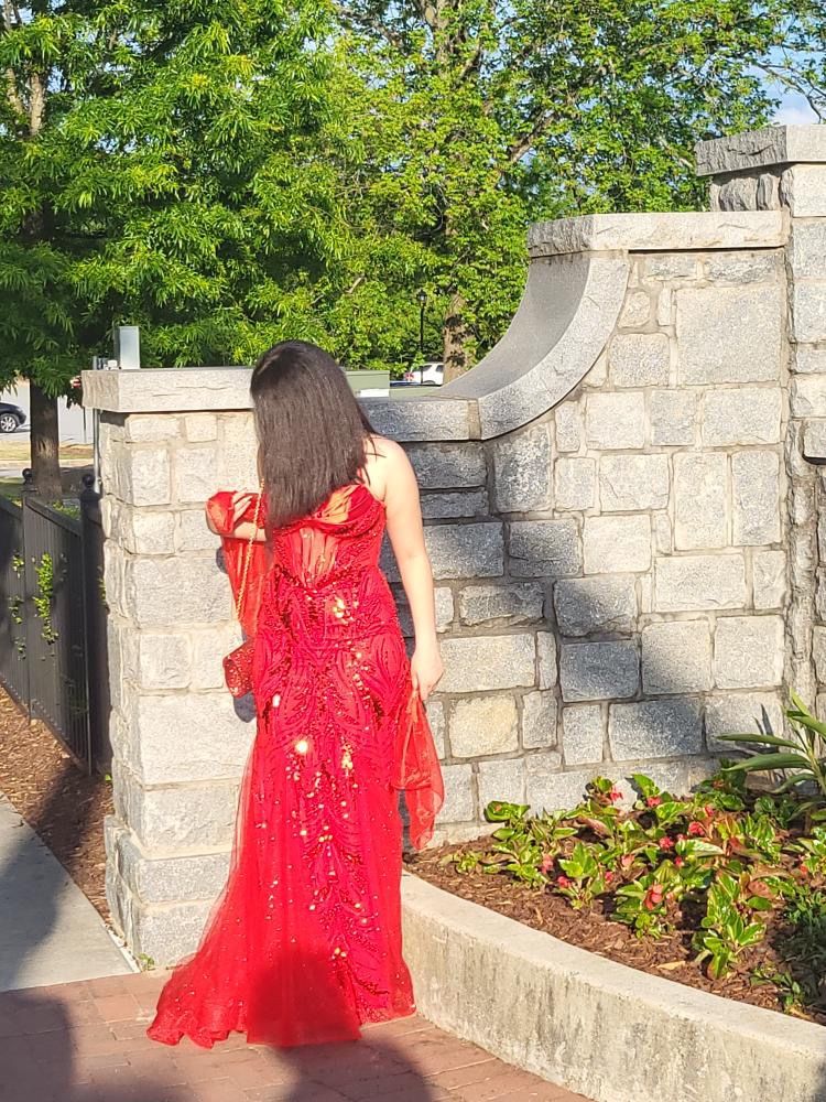 Red LaDivine Bodycon Prom Dress (S/6)