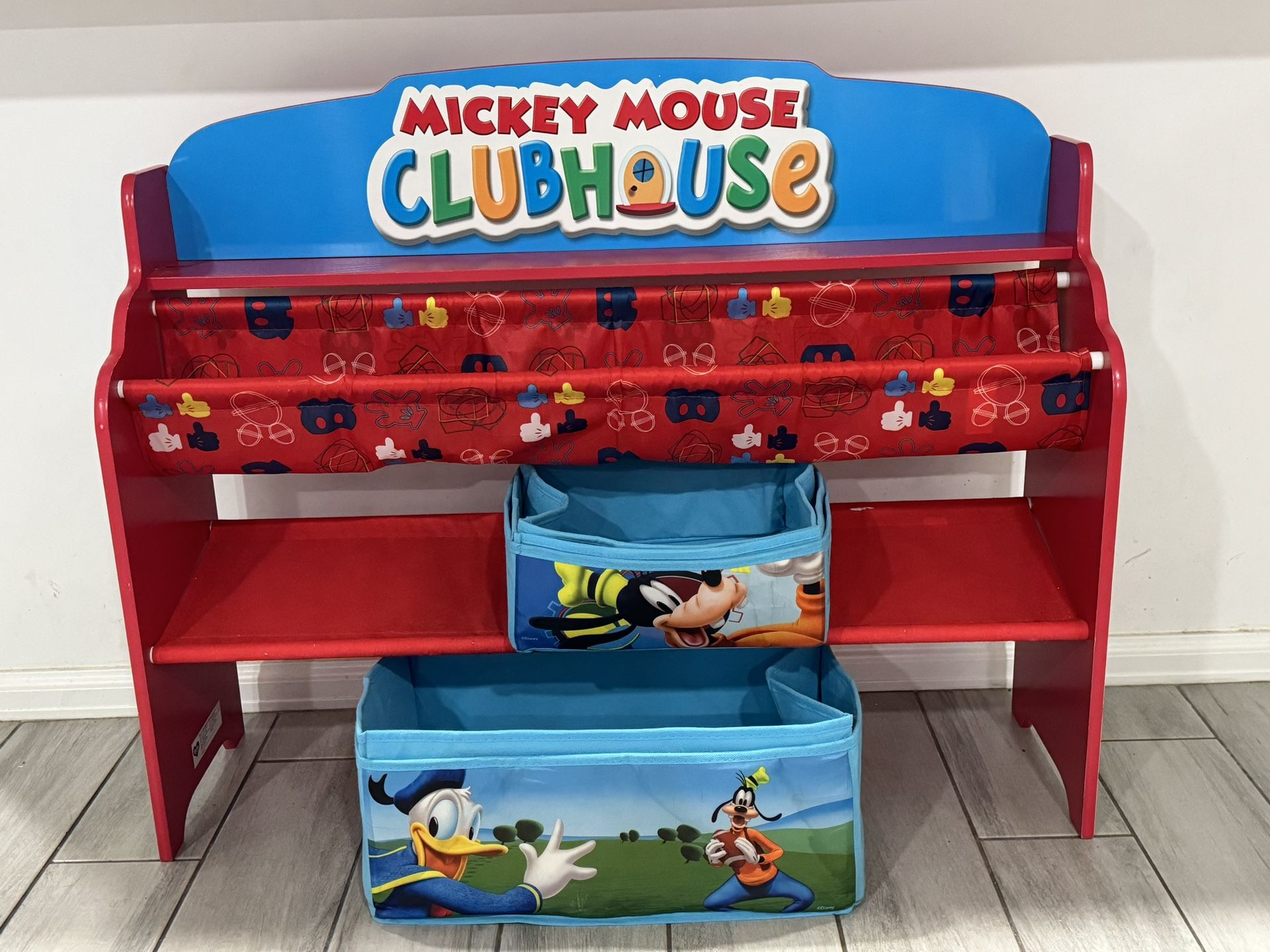 Mickey Mouse Bookcase With Toy Storage