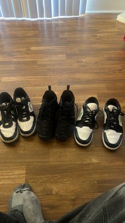 Nike Vapor Maxs,Air Jordan 1s, and Black Nike Vapor maxs ($40 and take all 3 home)