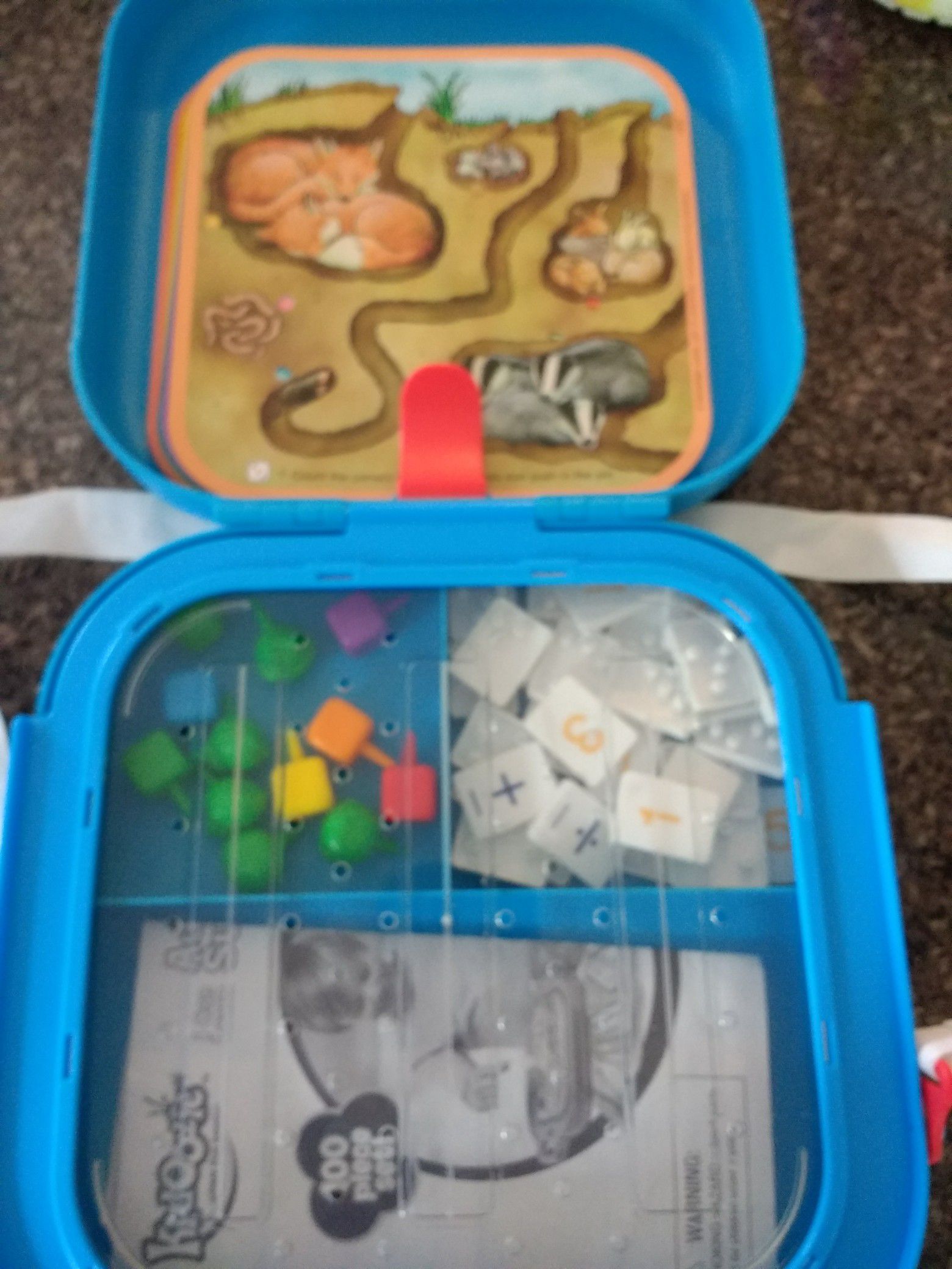 Kids Educational Teaching Math game in carrying case