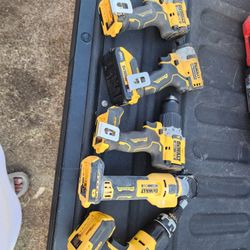 Taladro Dewalt 20v Brushless Usados $50 Cada 1 El Hammer Drill $65 Rotor $85drywall Gun $80