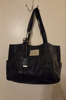 CALVIN KLINE Black Leather TOTE Bag