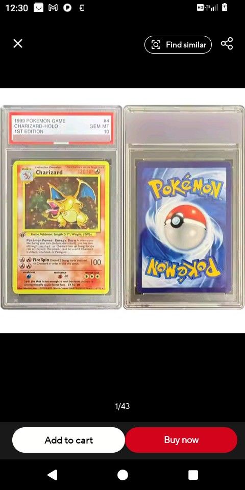 Pokemon PSA Graded 10 Charizard