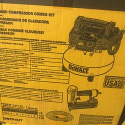 Dewalt Compressor Kit W Nail Gun