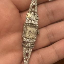 Rolex Vintage 1930s Art Deco Factory Diamond Cocktail Watch Gold Silver Palladium Platinum 18k 24k Buy Sale Trade 