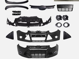 New Front Bumper Cover Full Set Fits 2012 2013 2014 Ford Focus