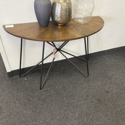 Half Moon Sofa Table Console Entryway Table