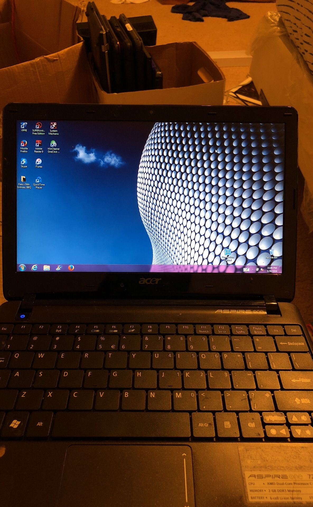Acer Aspire Mini laptop