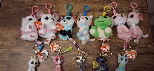 Beanie Babies Key Chains Bag Clips