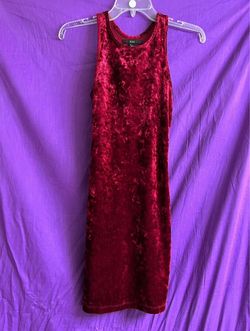 Red Velour Dress (tank Style)