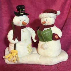Christmas Hallmark 2003 Jingle Pals Mr & Mrs Snowman Carolers NOT WORKING?!