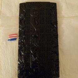 Pearlite Black Composite Cribbage Board