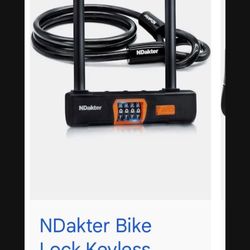 Bike Lock And Cable. New.   