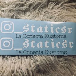 Brand new Custom instagram vinyl sticker decals.