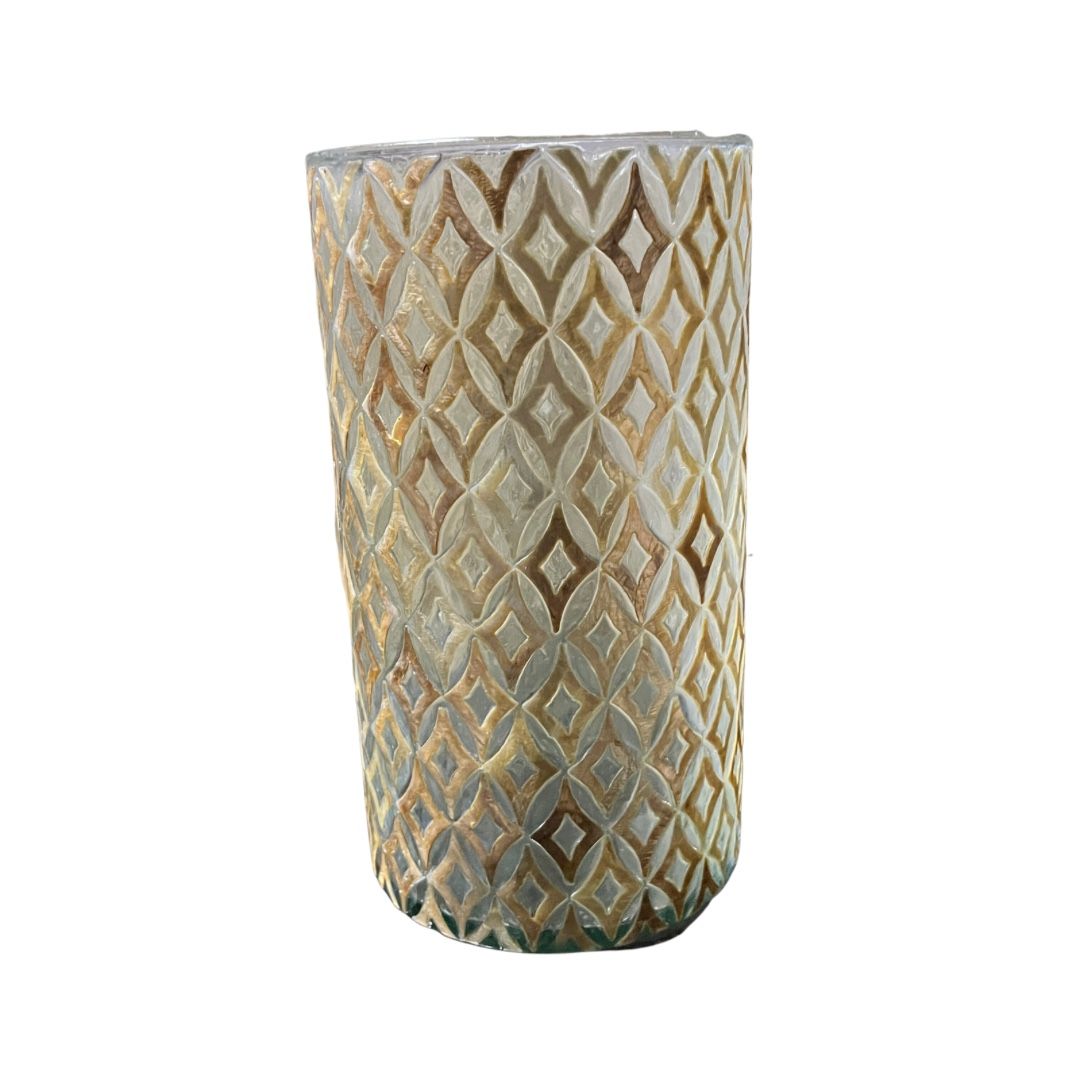 Mother of Pearl Glass Vase