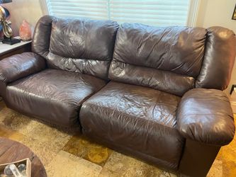 Recliner Leather Couch