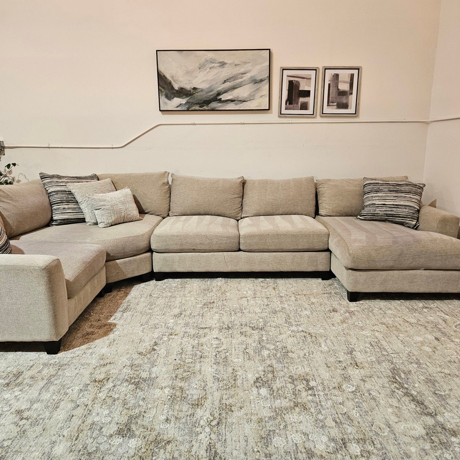 Jonathan Louis Sectional Couch Down Feather - Free Delivery