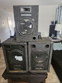 3 Optimus Speakers. All 3 For Cheap. 