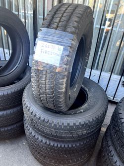 LT265/75/16 Semi New Tires #4 Firestone Mount & Balance // 4 llantas como nuevas Instaladas Y Balanceadas