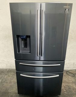 Samsung 4-Door Refrigerator FrenchDoor Black Stainless Steel