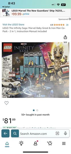 LEGO Marvel Baby Groot and Iron Man Co-Pack