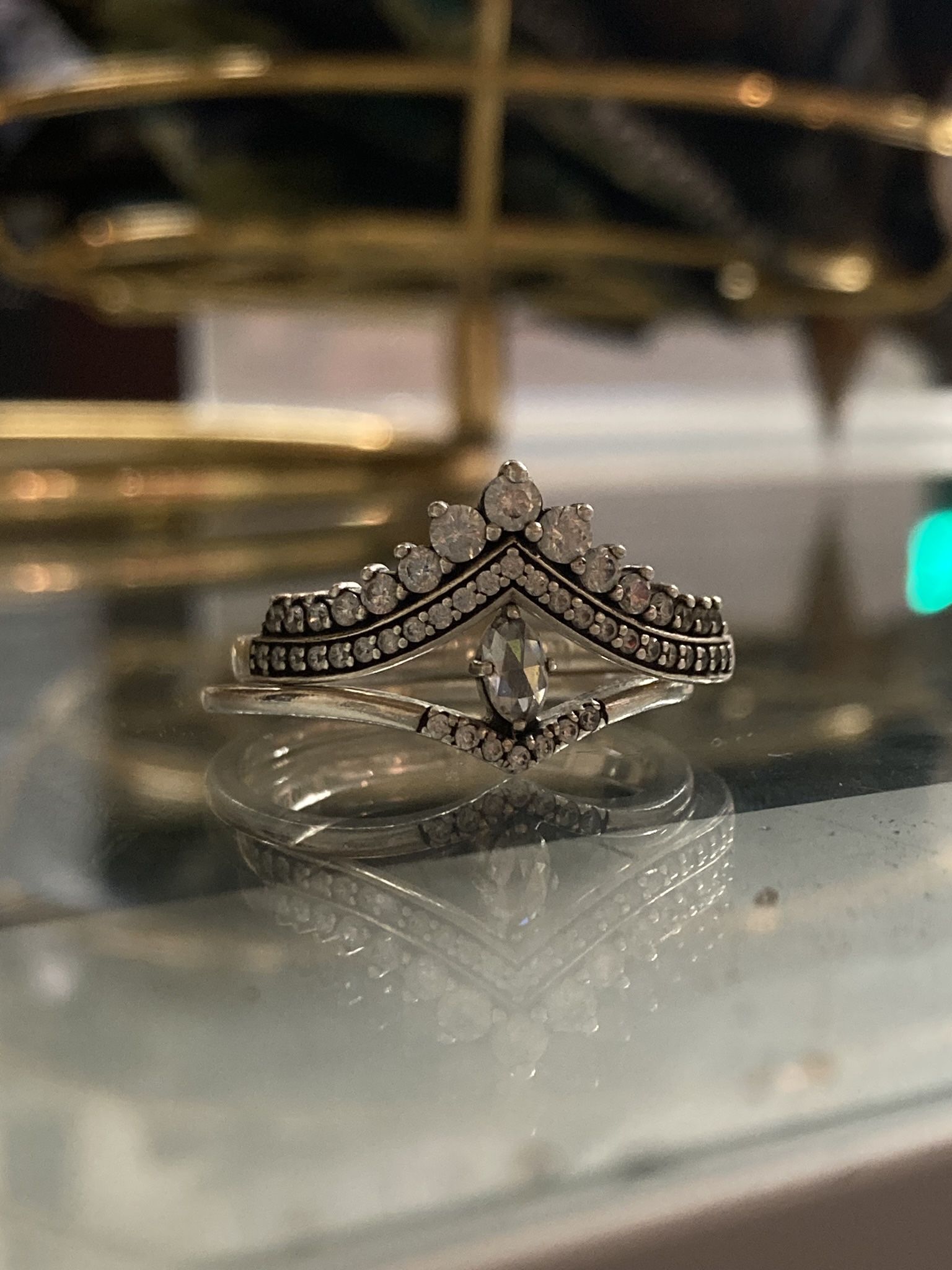 Sterling silver Ring Set (10.5)