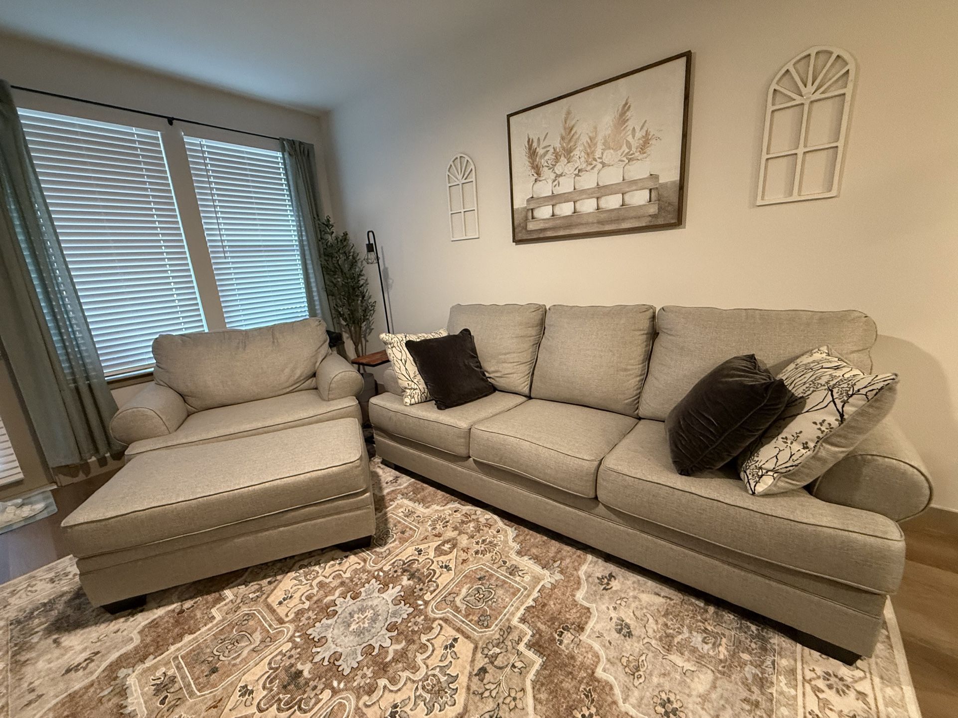 Couch And Oversized Chair
