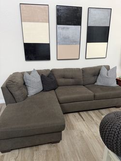 Charcoal sofa sleeper like new